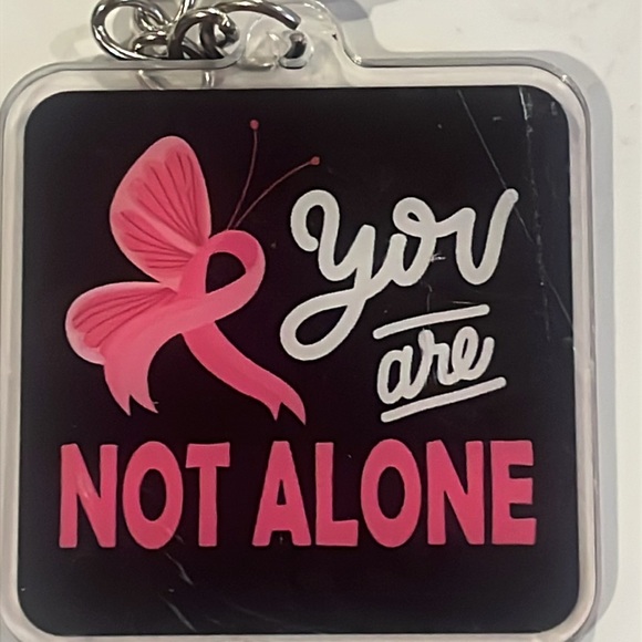Hand Crafted Accessories - Hand Crafted Inspirational Pink Ribbon Keychains Pick 1